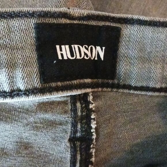 Hudson Jeans Gray Denim Super Skinny Stretch Mid Rise Natalie Size 25 - Picture 6 of 9